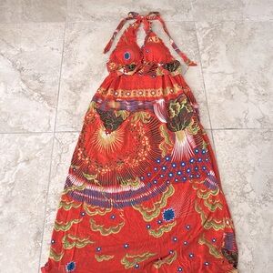 Free- Titty beach cover-up halter neck dress